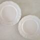 Set of 4 Sarreguemines ivory plates