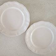 Lot de 4 assiettes ivoire Sarreguemines