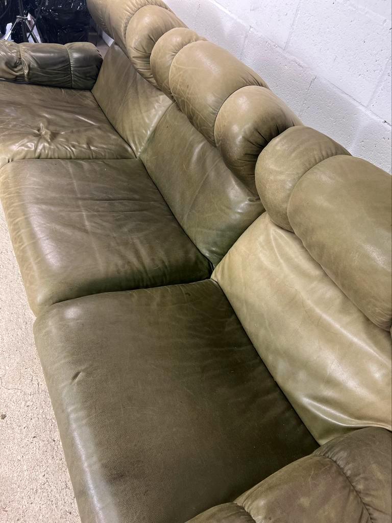 Vintage leather seat