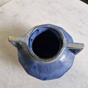 Vase art déco en grès flammé bleu – signé alpho (alphonse mouton)