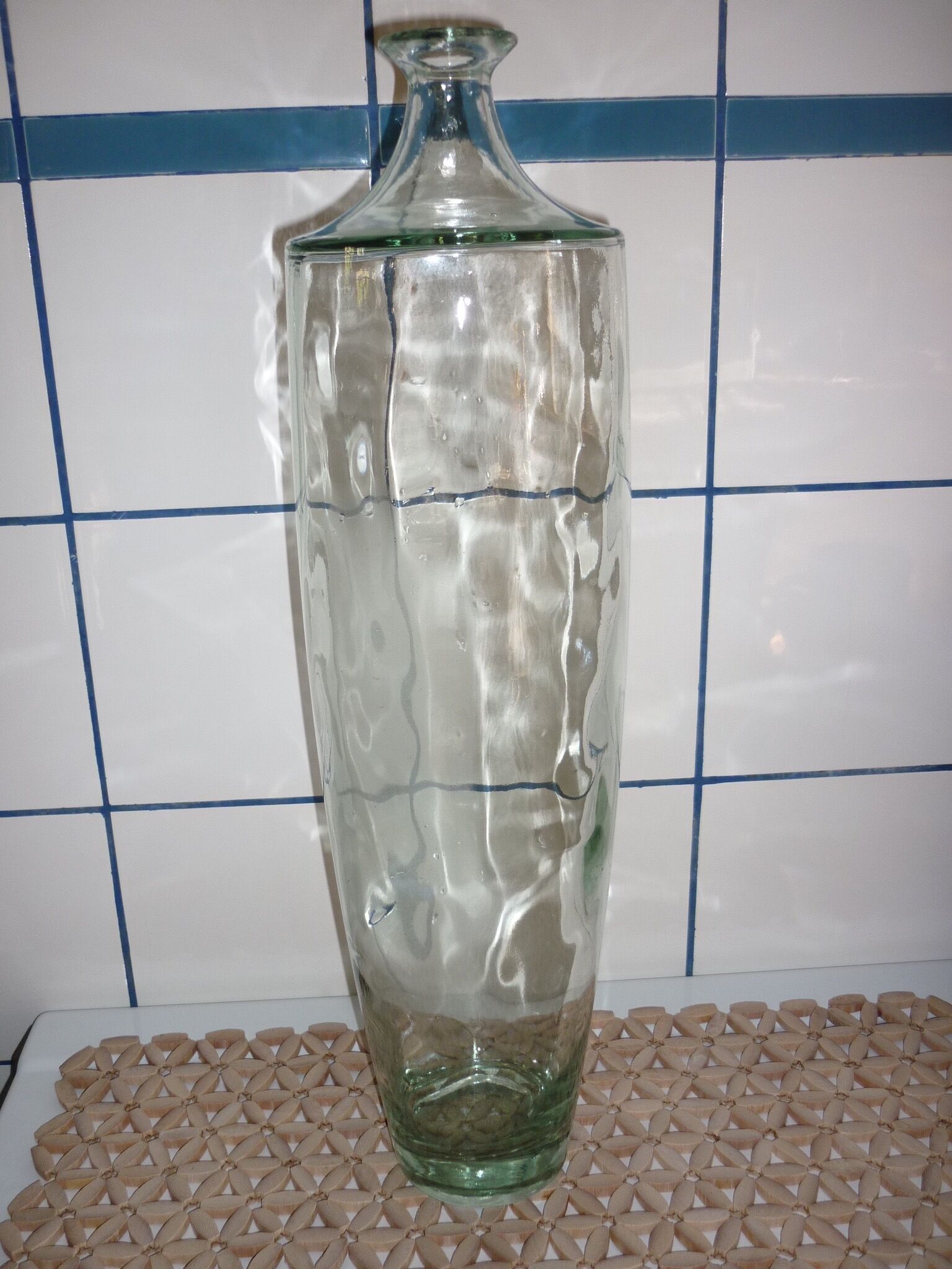 Vase glass shells 46 cm