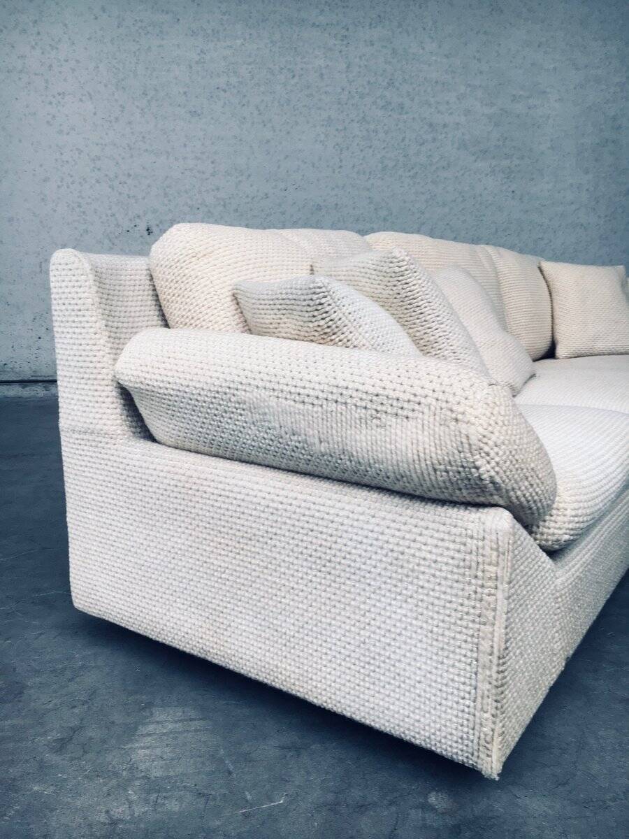 Mid-Century Modern Design Boucle Wool 3-Seater Sofa, 1960s