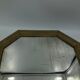 Miroir ancien en bois décor doré vintage - 31x49cm