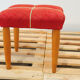 Tabouret par Uluv années 1960 Tchécoslovaquie