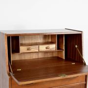 Bureau/armoire vintage en teck de style danois « Jentique » du milieu du siècle