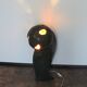 ‘Head’ sculpture lamp, glazed ceramic, vintage, Poland, 20th century