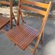 4 folding teak chairs