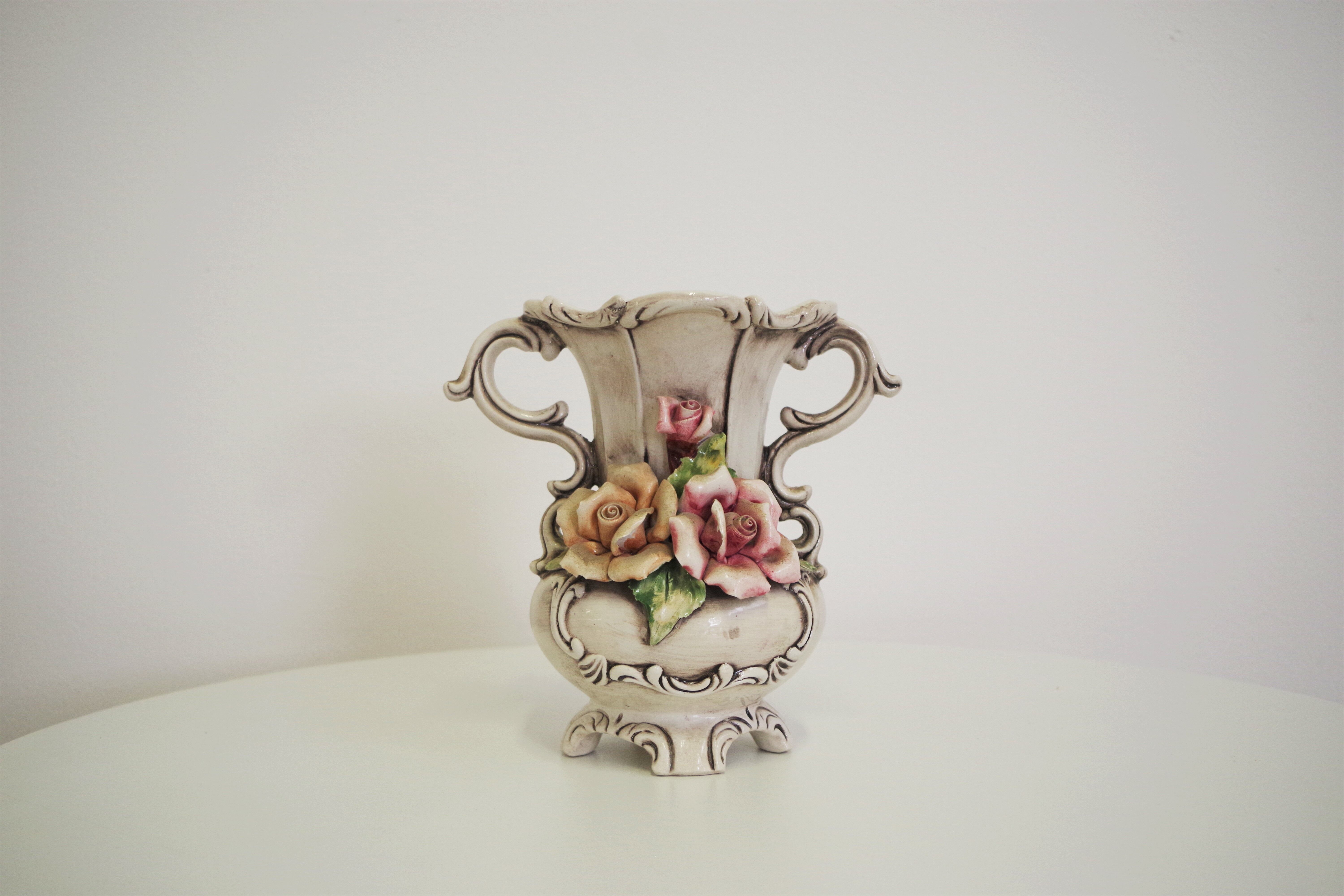Capodimonte floral jug, 1940 | Selency