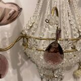 Glass Beaded Sconces Set of 2 1980’s