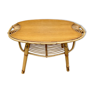 Table basse rotin