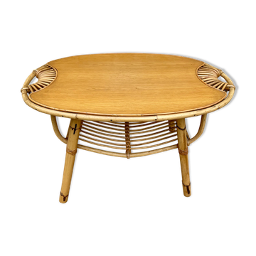 Table basse rotin
