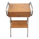 Table chevet vintage métal bois