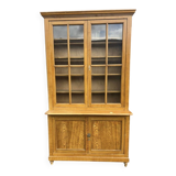 Large antique wooden glass library – 262 cm