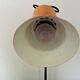 Adjustable vintage French desk lamp in red, black, silver & wood effect 3631
