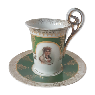 Tasse à café style empire signé FCH
