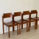 4 Schapp Mobel wooden chairs