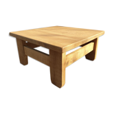 Table basse brutalisme 1960 "square in the rough"
