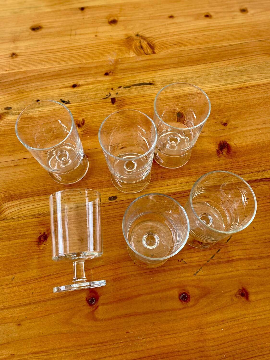 Luminarc stemmed glasses
