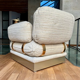 Pair of armchairs by Thibier in brass and wool France 1978