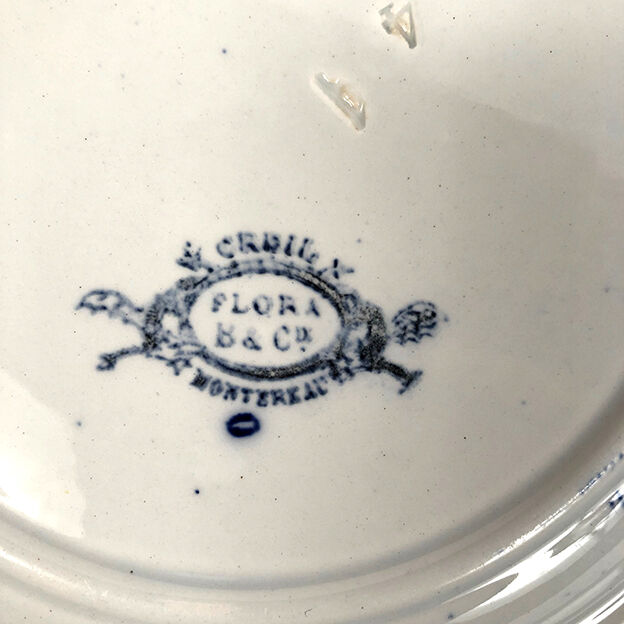Série Creil & Montereau XIXe modèle Flora