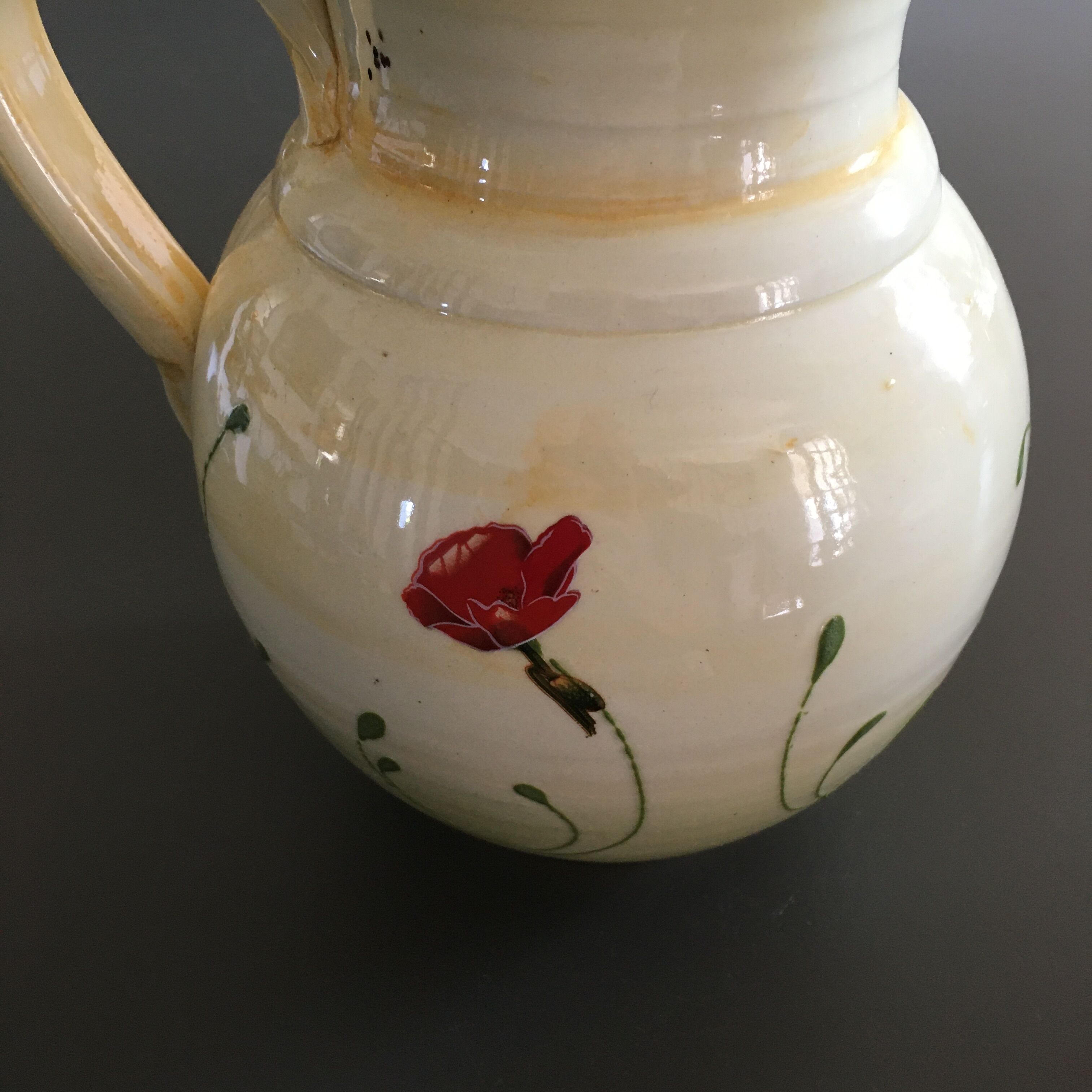 Hand-painted decorative pitcher