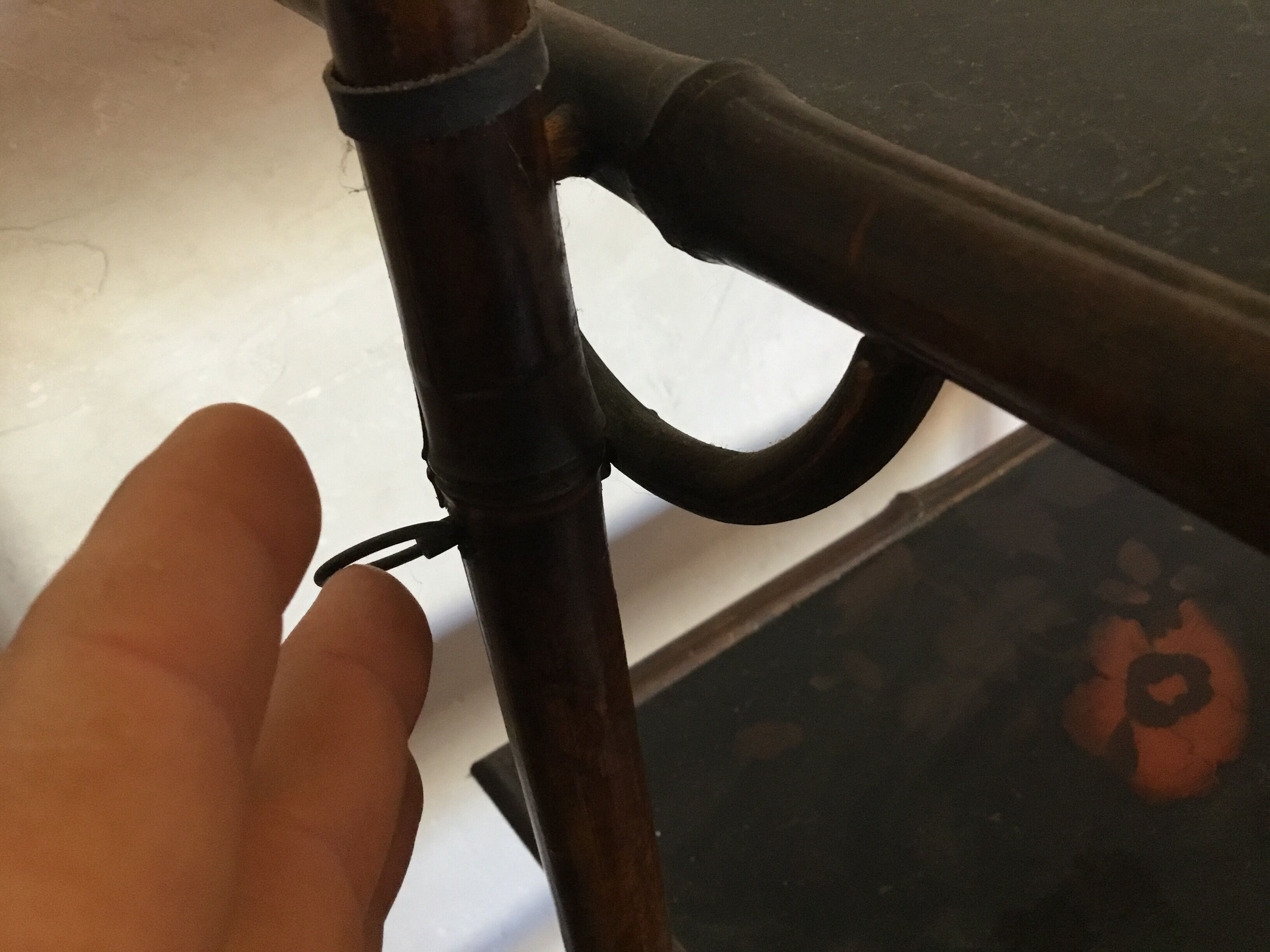 Orientable bamboo fireplace screen orientable Asian décor