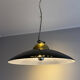 Chandelier in brass and black lacquered metal, Italy 70's