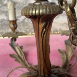 Gilt bronze chandelier 6 candles from the 100s