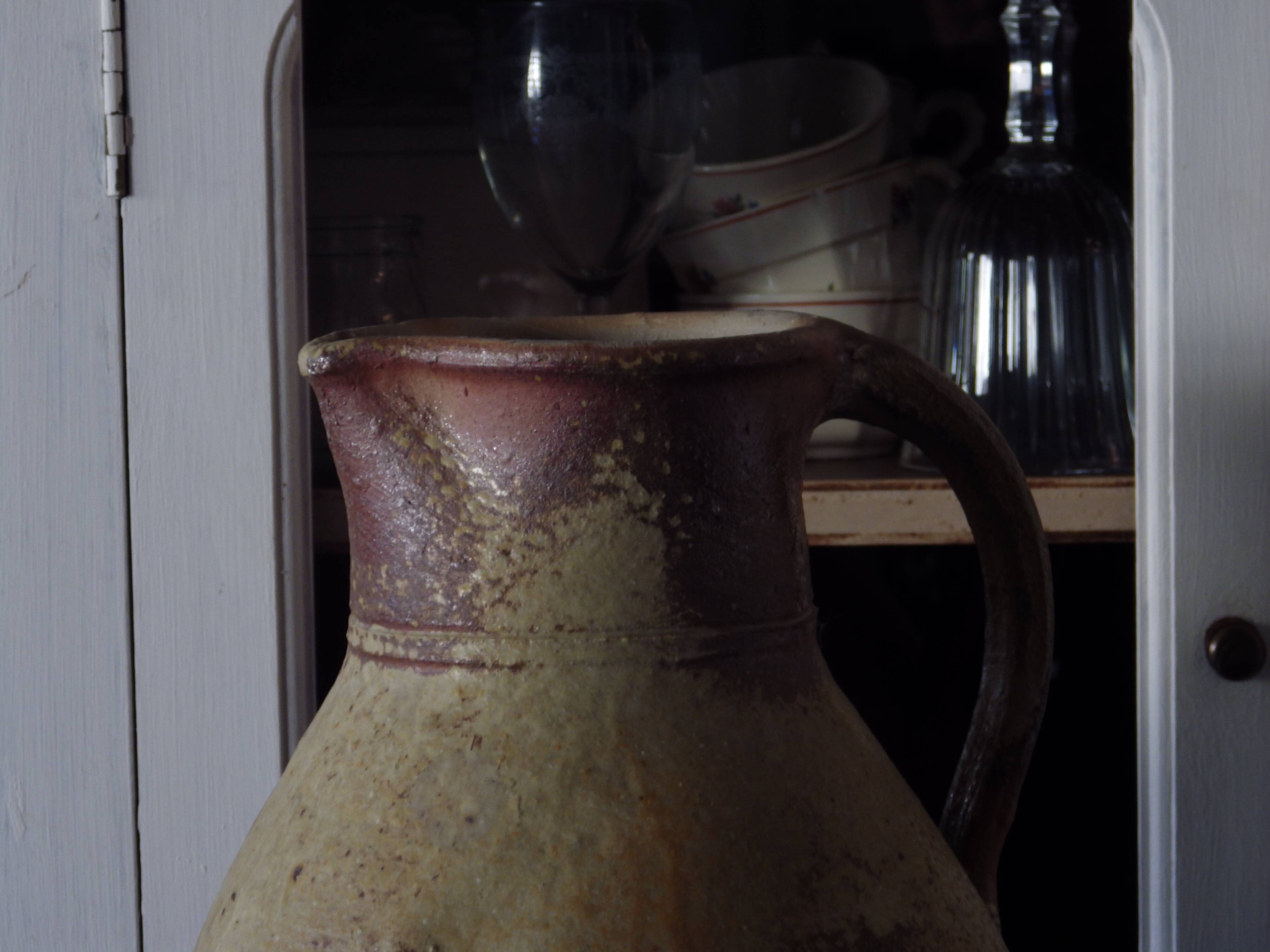 Old sandstone jar
