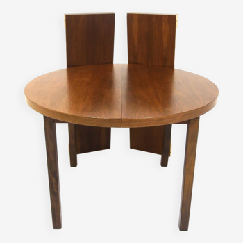 Scandinavian walnut dining table, Sweden, 1960s