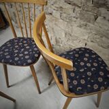 Lot of 6 bistro bar chairs from the 1960s