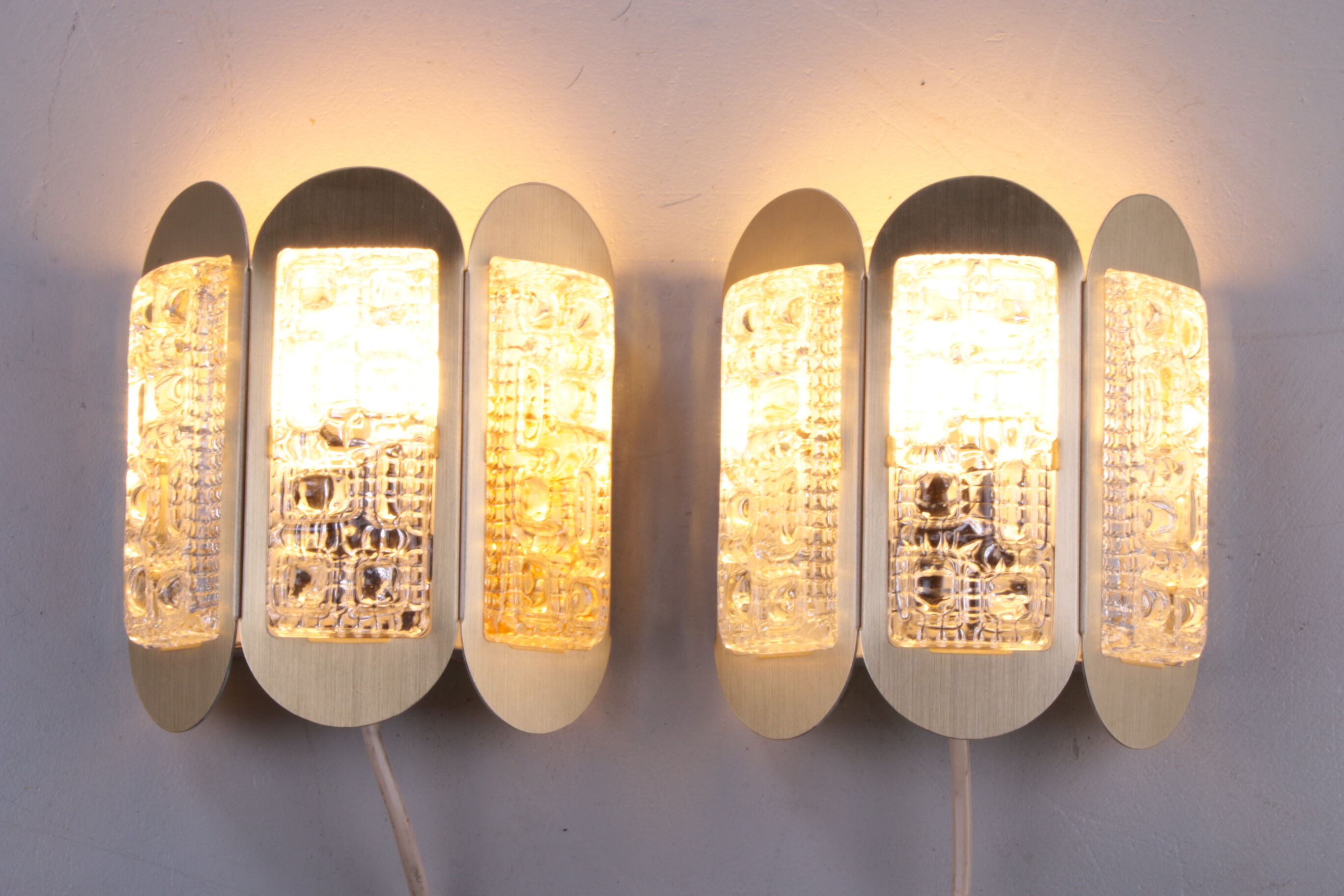 Set of Danish Wall Lamps by Vitrika, 1960s