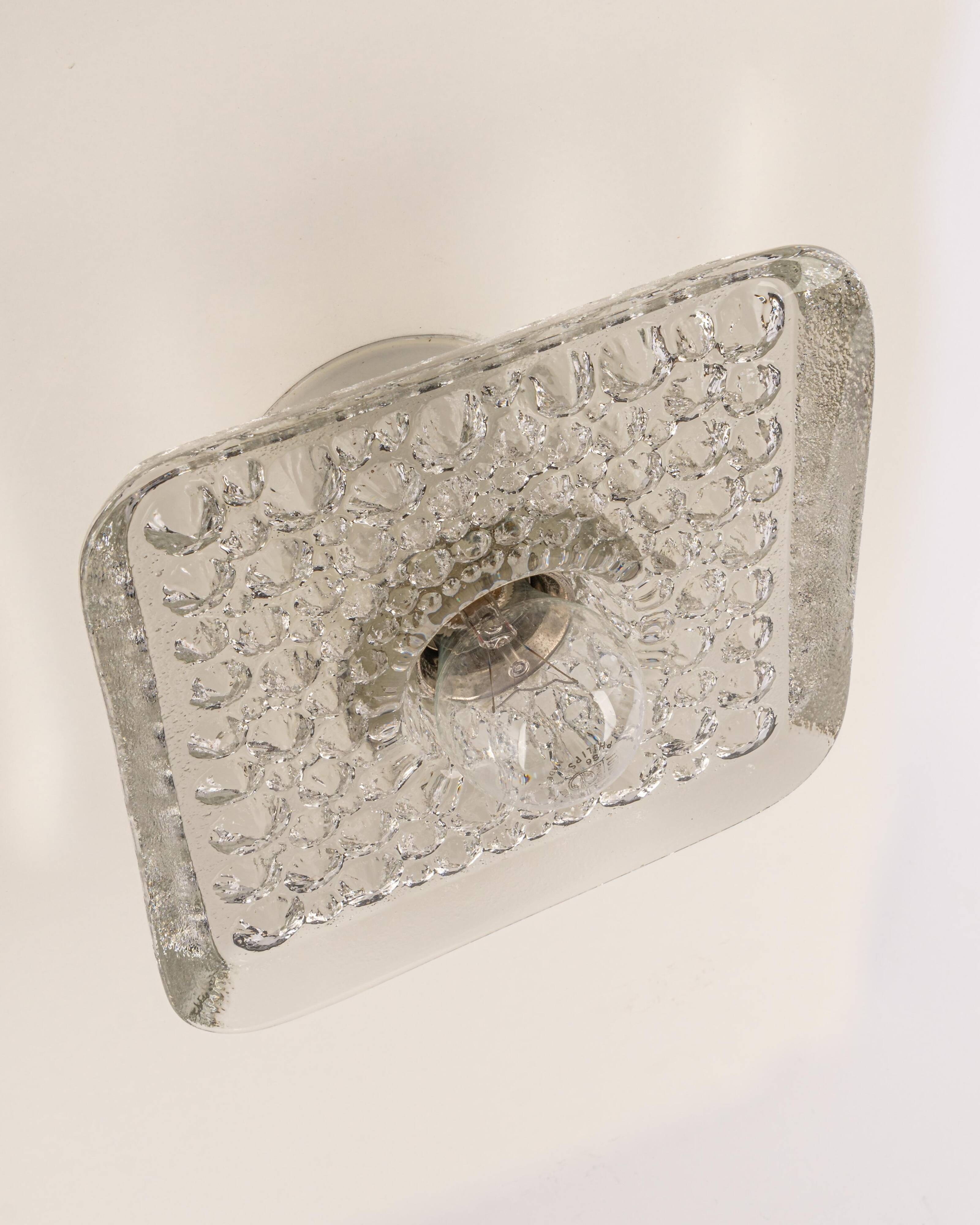 Exclusive Sputnik wall sconces in crystal by Peill & Putzler, Germany.