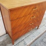Commode vintage design chevrons