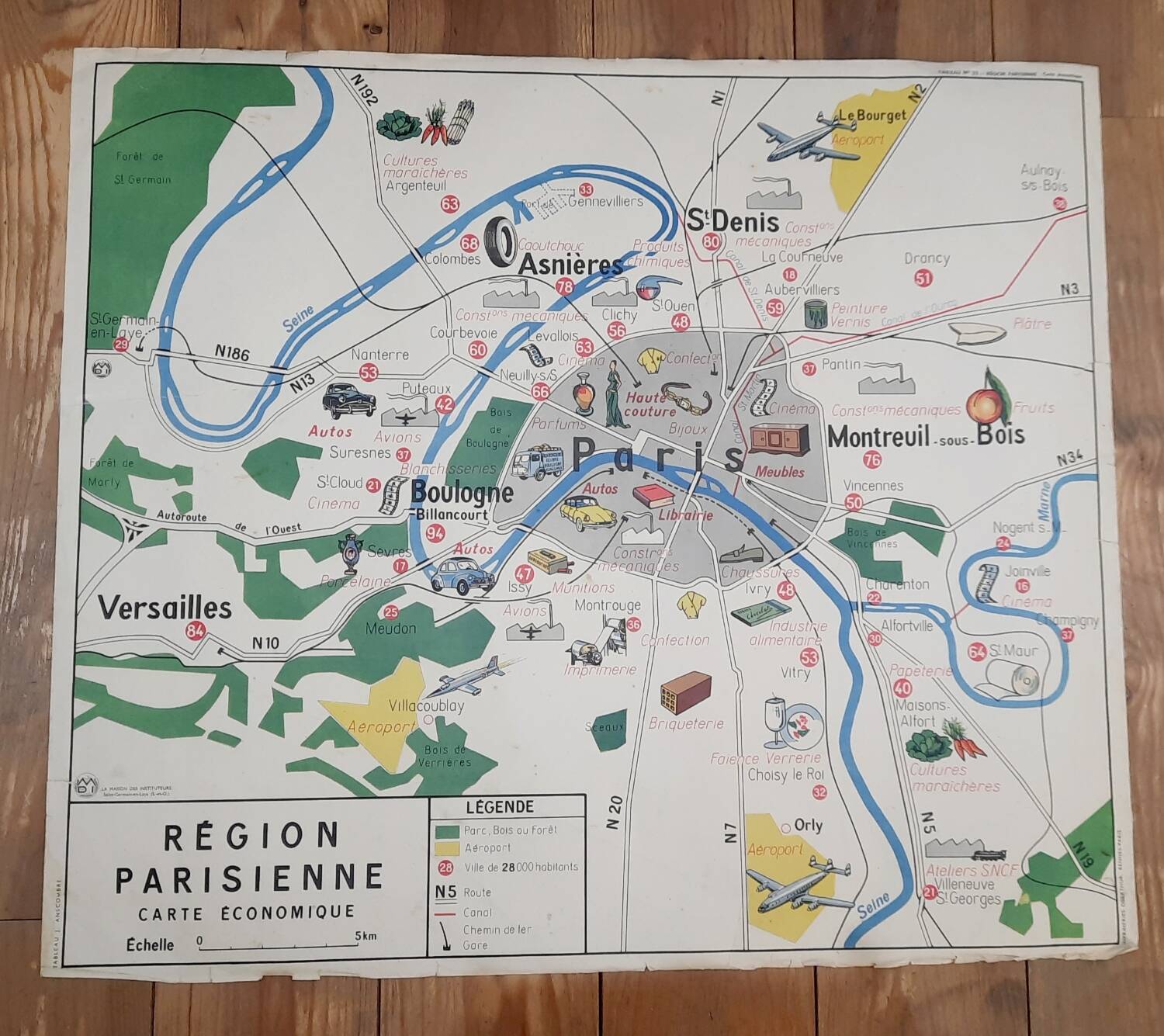 Vintage Paris school poster