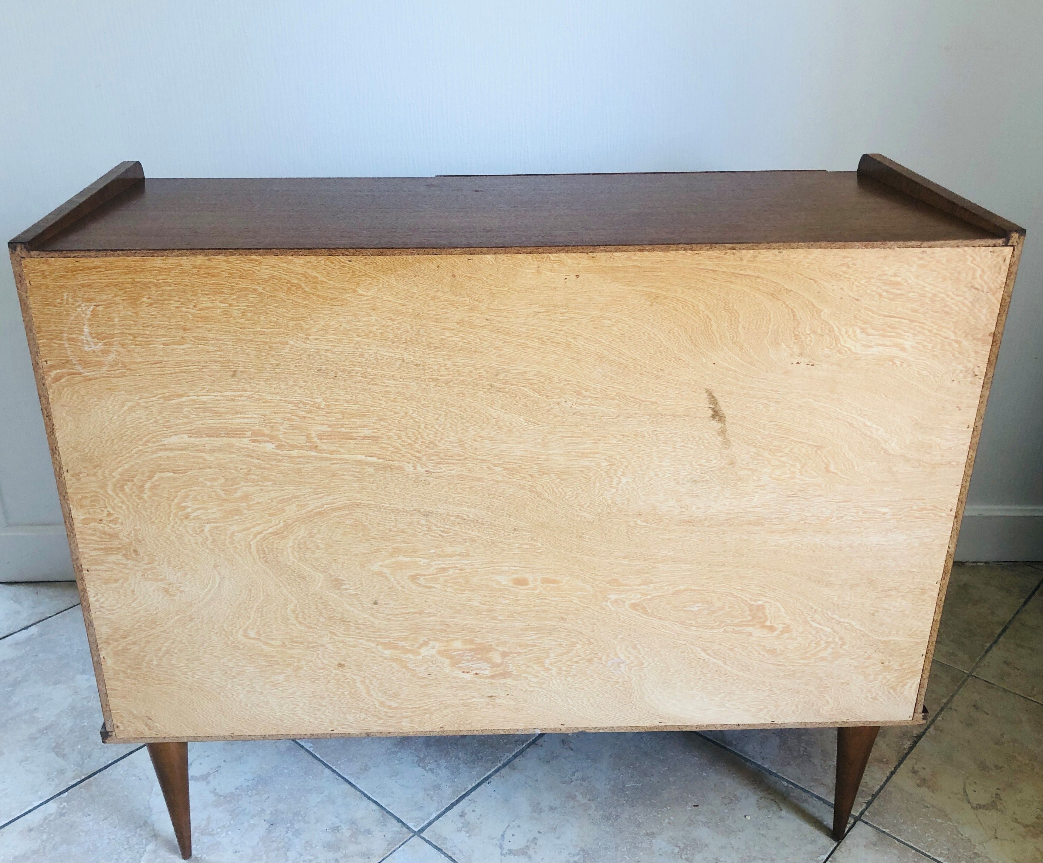 Scandinavian style dresser with 4 drawers and storage, circa 60