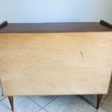 Scandinavian style dresser with 4 drawers and storage, circa 60