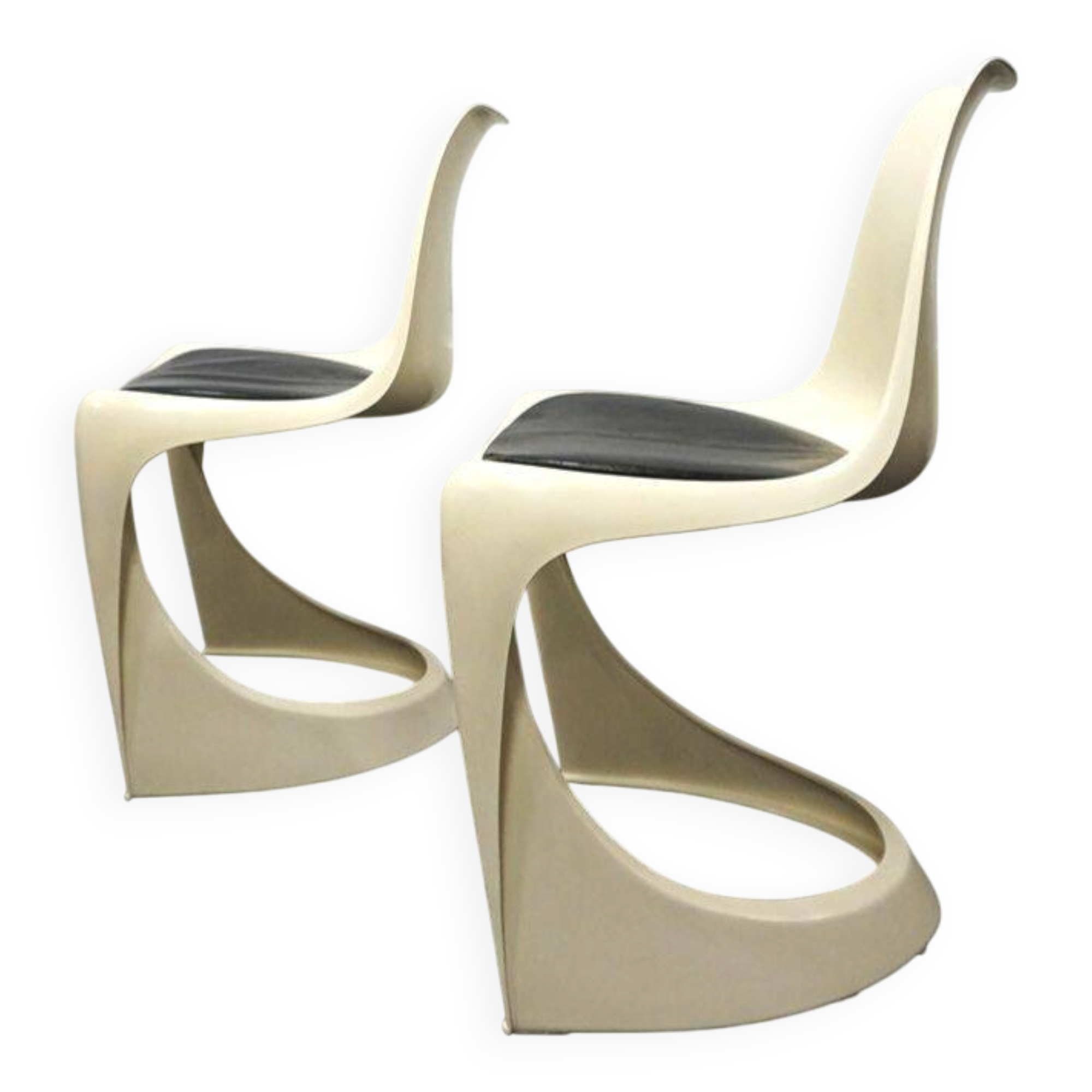 Pair of chairs model 290 designed by Steen Ostergaard for CADO, 1970.