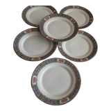 6 dessert plates porcelain from Limoges