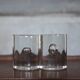 Pair of Murano glass bookends by designer Barbini, modernist bookend.