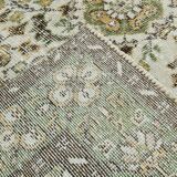 6x10 Brown & Beige Floral Pattern Vintage Rug, 196x325Cm