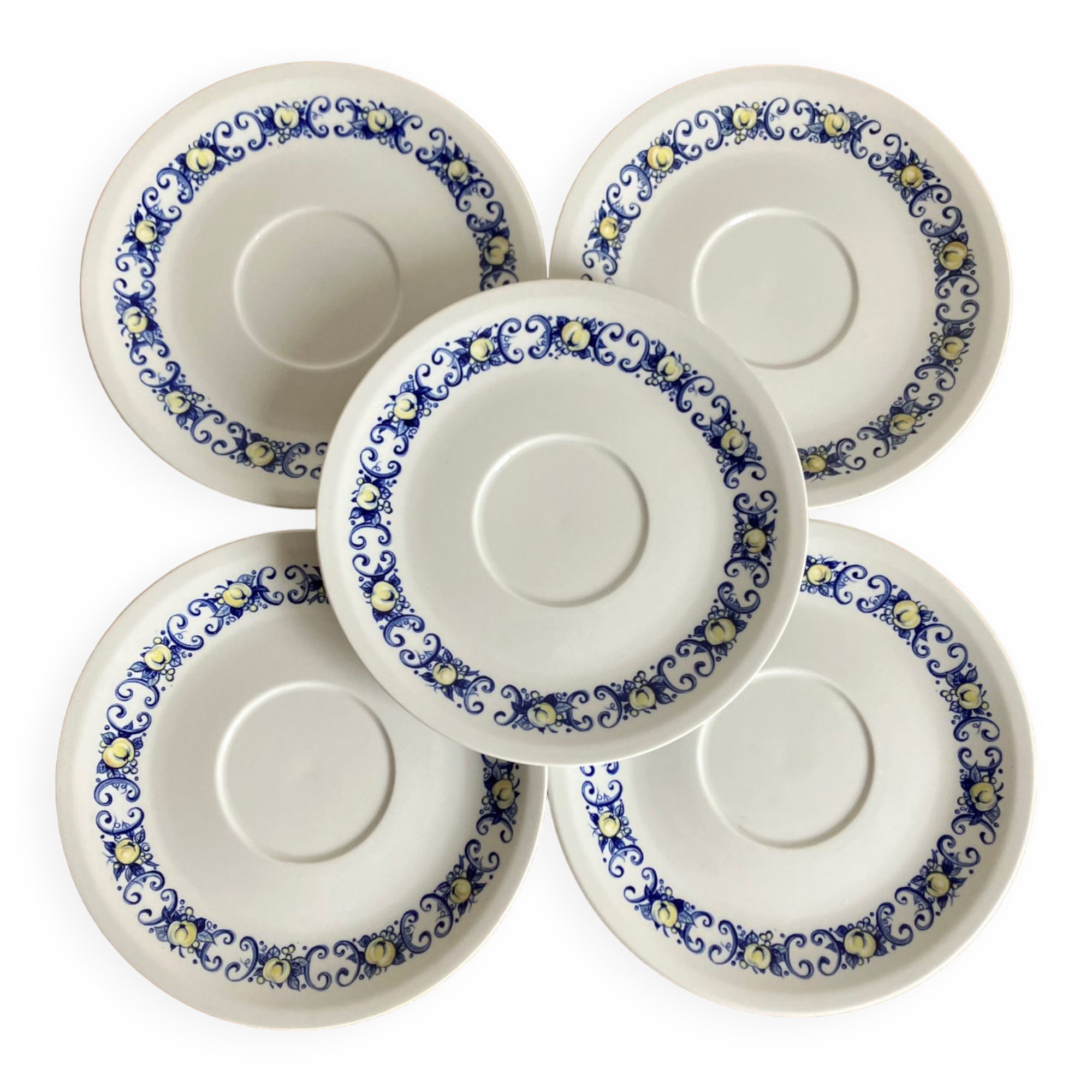 5 soucoupes « Cadiz » Villeroy & Boch