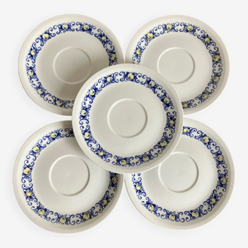 5 soucoupes « Cadiz » Villeroy & Boch