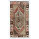 Vintage Scatter Rug, circa 1950, Wool Hand Knotted Turkish Doormat