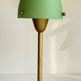 Lampe champignon SCE acier et verre opalin vintage