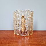 Amber glass wall lamp, design by Carl Fagerlund, Orrefors, 1960.