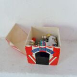 Vintage circus with wooden subjects