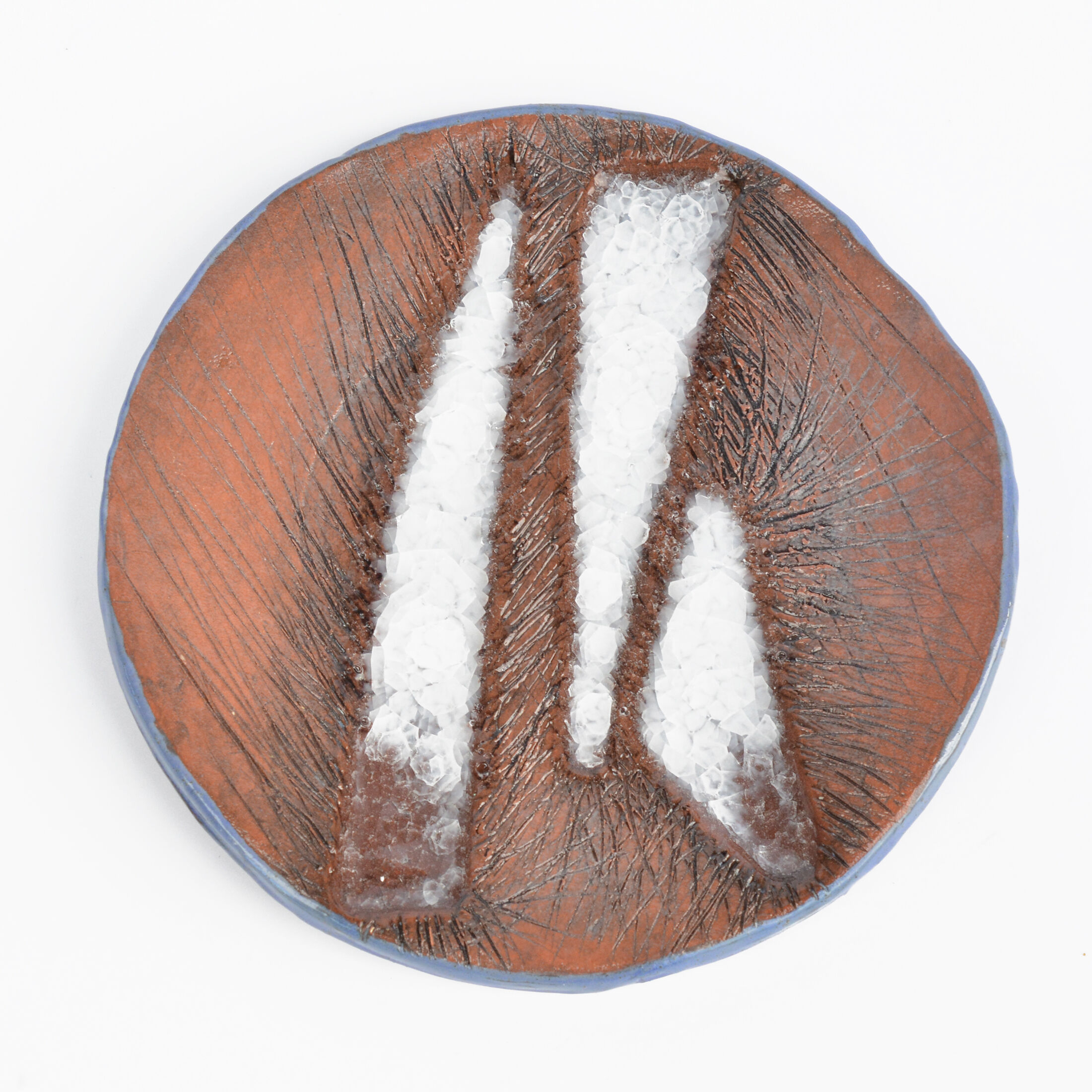 Ceramic handmade plate, Czech Republic, 1990s