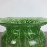 German glass vase by Karl Wiedmann for WMF Ikora, 1930s Bauhaus Art Deco