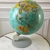 globe terrestre lumineux design scandinave Made in Denmark 1976